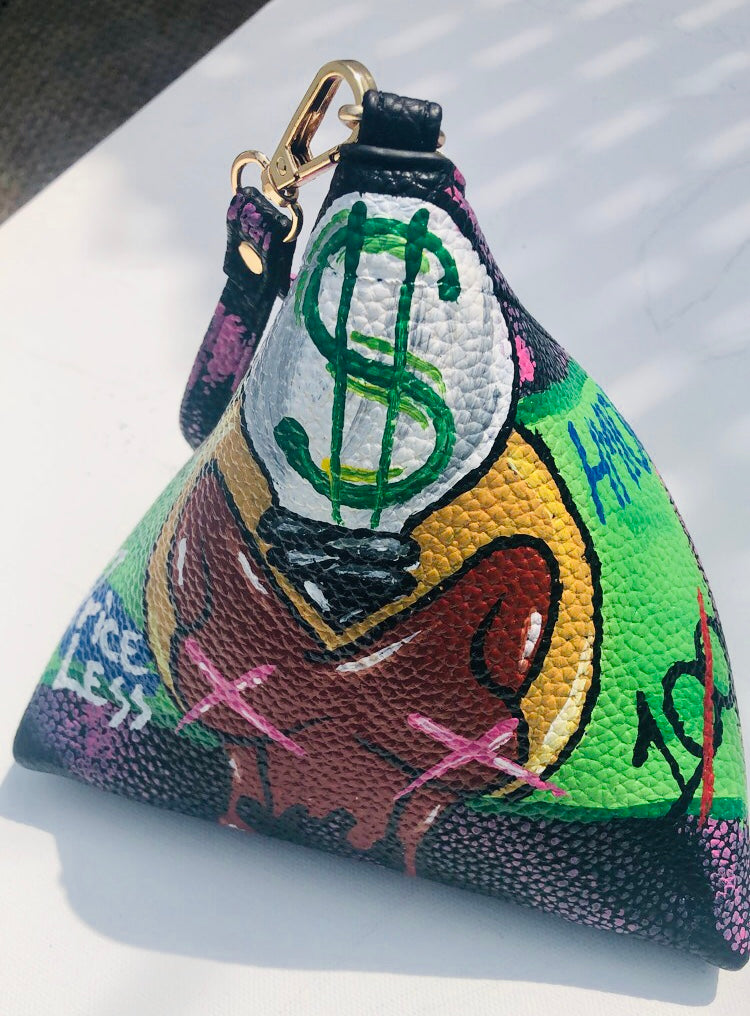 Money bag wristlet