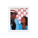 "Love is GUCCI" Framed print