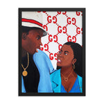 "Love is GUCCI" Framed print